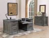 Gramercy Park Double Pedestal Executive Desk in Vintage Burnished Smoke Finish by Parker House - GRAM-9080-3 - Image 3 of 0