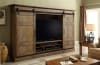 Hunts Point 4 Piece Sliding Door Entertainment Wall in Weathered Pine Finish by Parker House - HPT-1063-4 - Image 2 of 0