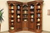 Huntington 5 Piece Corner Bookcase Wall in Antique Vintage Pecan Finish by Parker House - HUN-455-5 - Image 1 of 0