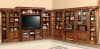 Huntington 11 Piece Entertainment Library Wall in Antique Vintage Pecan Finish by Parker House - 456-11 - Image 1 of 0