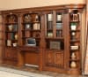 Huntington 11 Piece Entertainment Library Wall in Antique Vintage Pecan Finish by Parker House - 456-11 - Image 4 of 0