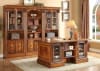 Huntington 4 Piece Library Desk Bookcase in Antique Vintage Pecan Finish by Parker House - HUN-460-4 - Image 5 of 0