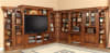 Huntington 11 Piece Entertainment Library Wall in Antique Vintage Pecan Finish by Parker House - HUN-TV-11 - Image 1 of 0