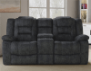 Bolton Manual Glider Console Loveseat in Misty Storm Fabric by Parker House - MBOL#822CG-MISS - Image 1 of 0