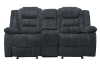 Bolton Manual Glider Console Loveseat in Misty Storm Fabric by Parker House - MBOL#822CG-MISS - Image 3 of 0