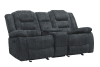 Bolton Manual Glider Console Loveseat in Misty Storm Fabric by Parker House - MBOL#822CG-MISS - Image 4 of 0