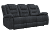 Bolton Manual Dual Reclining Sofa in Misty Storm Fabric by Parker House - MBOL#832-MISS - Image 3 of 0