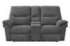 Bryant Power Reclining Console Loveseat in Ruffles Coal Fabric by Parker House - MBRY#822CPH-RFC - Image 1 of 0
