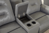 Caldwell Power Reclining Console Loveseat in Tahoe Charcoal Fabric by Parker House - MCAL#822CPH-TACH - Image 4 of 0