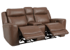 Calgary Power Headrest Power Reclining Console Loveseat in Autumn Umber Leather by Parker House - MCGR#822CPH-ATUB - Image 2 of 0