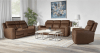 Calgary Power Headrest Power Reclining 2 Piece Living Room Set in Autumn Umber Leather by Parker House - MCGR-SET-ATUB - Image 1 of 0