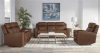 Calgary Power Headrest Power Reclining 2 Piece Living Room Set in Autumn Umber Leather by Parker House - MCGR-SET-ATUB - Image 2 of 0
