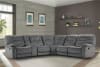 Cooper 5 Piece Reclining Sectional in Shadow Grey Fabric by Parker House - MCOO-05-SGR - Image 2 of 0