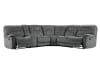 Cooper 5 Piece Reclining Sectional in Shadow Grey Fabric by Parker House - MCOO-05-SGR - Image 5 of 0