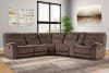 Cooper 6 Piece Reclining Sectional in Shadow Brown by Parker House - MCOO-PACKA-SBR - Image 1 of 0