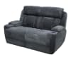 Dalton 2 Piece Power Reclining Sofa Set in Lucky Charcoal Fabric by Parker House - MDAL-SET-LCH - Image 4 of 0