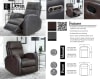 Devin Power Recliner Chair in Pebble Brown Cover by Parker House - PH-MDEV-812P-PPGR - Image 4 of 0