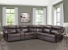Eclipse 5 Piece Power Reclining Sectional in Florence Brown Leather by Parker House - MECL-FBR-05 - Image 2 of 0