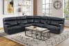 Forum 4 Piece Power Reclining Sectional in Blueberry Leather by Parker House - MFOR-4-BB - Image 3 of 0