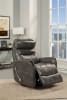 Gemini Swivel Glider Recliner in Truffle Leatherette by Parker House - MGEM-812GS-TRU - Image 3 of 0