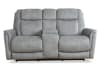 Linus Power Zero Gravity Console Loveseat in Hudson Grey Fabric by Parker House - MLIN#822CPHZ-HGY - Image 2 of 0