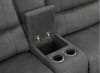 Marathon 5 Piece Power Sectional with Power Headrests and USB Ports in Titanium Fabric by Parker House - MMAR-TIT-05 - Image 4 of 0