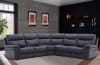 Mason BUILD YOUR OWN Sectional with Power Headrests and USB Ports in Charcoal Fabric by Parker House - MMAS-CHA-BYO - Image 4 of 0