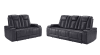 Megatron Power Drop Down Console Sofa in Tinsmith Fabric by Parker House - MMEG#832PH-TIN - Image 2 of 0