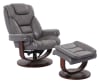 Monarch Swivel Recliner with Ottoman in Ice Leather by Parker House - MMON-212S-ICE - Image 2 of 0