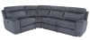 Parthenon 4 Piece Power Reclining Sectional with Power Headrests and USB Ports in Titanium Fabric by Parker House - MPAR-4 - Image 1 of 0