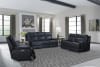 Paxton 2 Piece Power Reclining Set with Power Headrests in Navy Leather by Parker House - MPAX-NAV-SET - Image 1 of 0