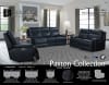 Paxton 2 Piece Power Reclining Set with Power Headrests in Navy Leather by Parker House - MPAX-NAV-SET - Image 3 of 0