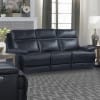 Paxton 2 Piece Power Reclining Set with Power Headrests in Navy Leather by Parker House - MPAX-NAV-SET - Image 5 of 0