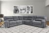 Polaris Power Recliner with Power Headrests and USB Ports in Bizmark Grey Fabric by Parker House - MPOL#812PH-BIG - Image 2 of 0
