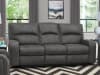 Polaris 2 Piece Power Reclining Set with Power Headrests and USB Ports in Slate Fabric by Parker House - MPOL-832PH-SLA-SET - Image 2 of 0