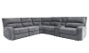 Polaris 6 Piece Power Reclining Sectional with Power Headrests and USB Ports in Bizmark Grey Fabric by Parker House - MPOL-BIG-6 - Image 2 of 0
