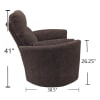 Radius Power Swivel Glider Recliner in Krypton Fabric by Parker House - MRAD#812GSP-KRY - Image 5 of 0