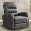 Ringo Power Swivel Glider Recliner in Florence Grey Leather by Parker House - MRIN#812GSPH-FGR - Image 1 of 0