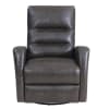 Ringo Power Swivel Glider Recliner in Florence Grey Leather by Parker House - MRIN#812GSPH-FGR - Image 5 of 0