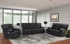 Spartacus Power Loveseat with Power Headrest and USB Port in Black Fabric by Parker House - MSPA#822PH-BLC - Image 2 of 0