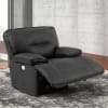 Spartacus 5 Piece Power Reclining Sectional with Power Headrests and USB Ports in Black Fabric by Parker House - MSPA-BLC-05 - Image 4 of 0