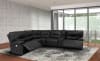 Spartacus 4 Piece Power Reclining Sectional with Power Headrests and USB Ports in Black Fabric by Parker House - MSPA-BLC-4 - Image 2 of 0