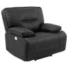 Spartacus 4 Piece Power Reclining Sectional with Power Headrests and USB Ports in Black Fabric by Parker House - MSPA-BLC-4 - Image 5 of 0