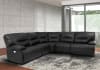 Spartacus 5 Piece Power Reclining Sectional with Power Headrests and USB Ports in Black Fabric by Parker House - MSPA-BLC-5 - Image 1 of 0