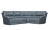 Whitman 4 Piece Power Cordless Sectional with Power Headrests and USB Ports in Verona Azure Leather by Parker House - MWHI-4-VAZ - Image 1 of 0