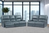 Whitman Power Cordless Loveseat with Power Headrest and USB Port in Verona Azure Leather by Parker House - MWHI#822PH-P25-VAZ - Image 4 of 0