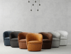 Barolo Swivel Club Chair in Snow White Leather by Parker House - SBAR#912S-SNOW - Image 5 of 0