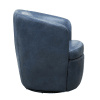 Barolo Swivel Club Chair in Vintage Navy Leather by Parker House - SBAR#912S-VGNV - Image 3 of 0