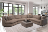 The Bump 4 Piece Modular Sectional in Alistair Fossil Fabric by Parker House - SBMP-PACK4A-ALFS - Image 1 of 0