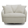 Boomer Large Swivel Chair in Utopia Sand Fabric by Parker House - SBMR#912-UTSA - Image 2 of 0